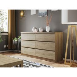 Комод Mirjan24 Osko/Malwa M6 140 (Sonoma Oak) Thumb