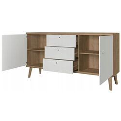 Tumba Mirjan24 Prime/Primo KSZ 160 (Riviera Oak/White) Thumb