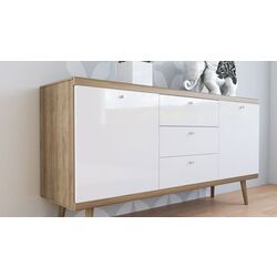 Tumba Mirjan24 Prime/Primo KSZ 160 (Riviera Oak/White) Thumb