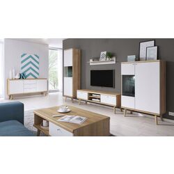 Tumba Mirjan24 Prime/Primo KSZ 160 (Riviera Oak/White) Thumb