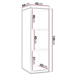 Dulap Mirjan24 Sterlet/Luna S130 (Artisan Oak) Thumb