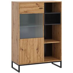 Тумба Mirjan24 Olier WIT90 OL10 LED (Artisan Oak/Black)