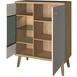 Tumba Mirjan24 Prime/Primo WT90 (Riviera Oak/White) Thumb