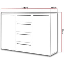 Tumba Mirjan24 Amber 26 (White/White Gloss) Thumb