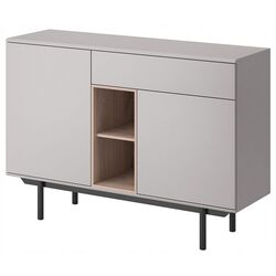 Tumba Mirjan24 Francisco/Inox K125 (Grey/Hickory Jackson)