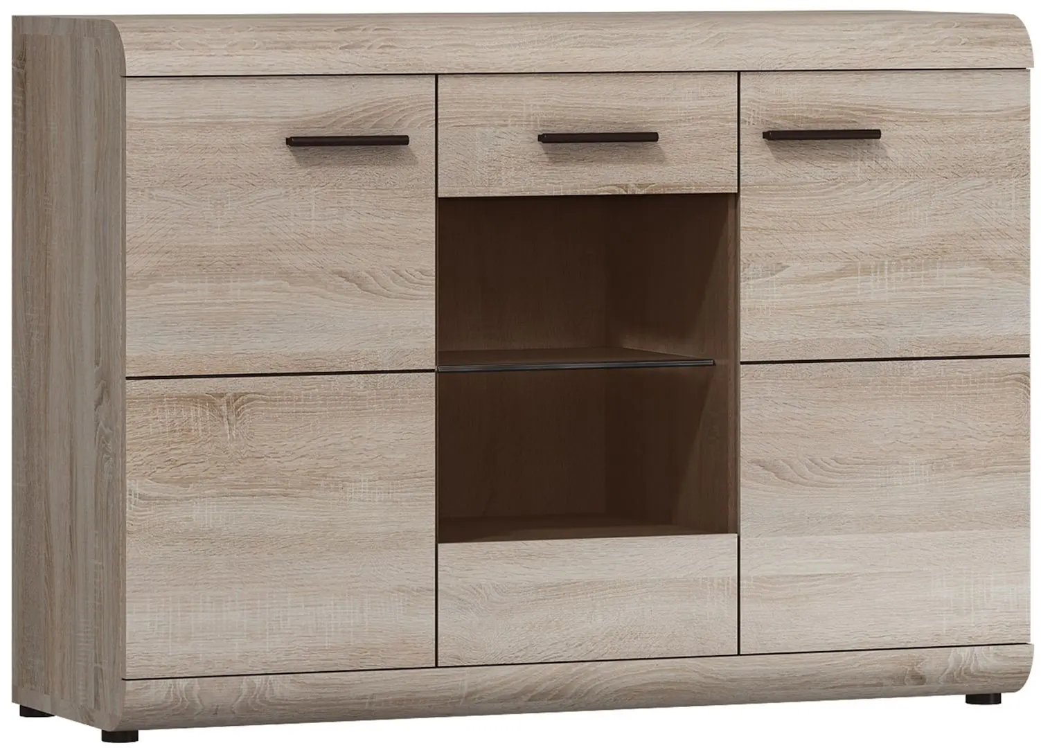 Tumba-Vitrina Mirjan24 Emma/Link 120 Li10 (Sonoma Oak)