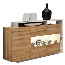 Тумба-витрина Mobhaus Alicante (Grandson Oak/White)