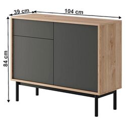 Tumba Mobhaus Bergen BK104 (Jackson Hickory Oak/Graphite) Thumb