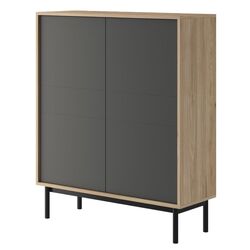 Dulap Mobhaus Bergen BKD104 (Jackson Hickory Oak/Graphite)