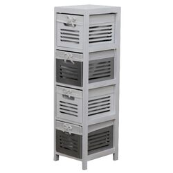 Комод Mobhaus Bibi 4 (White/Gray)