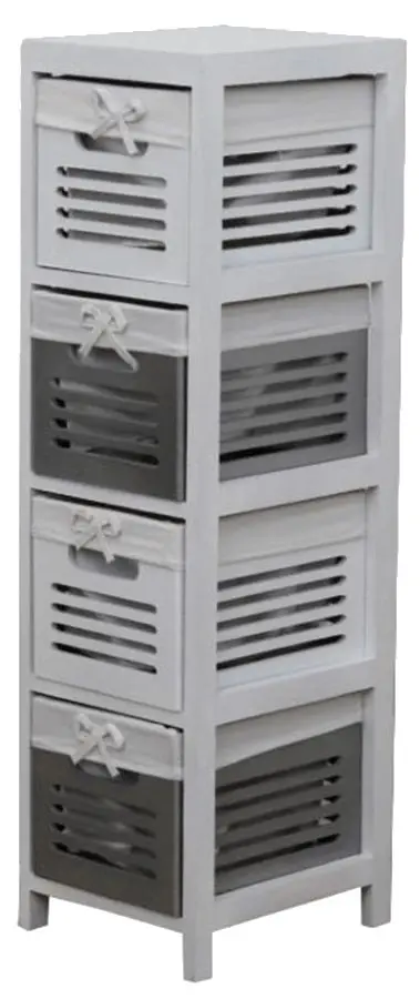 Комод Mobhaus Bibi 4 (White/Gray)