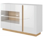 Тумба Mobhaus City Стекло (White/Grandson Oak/White Gloss)