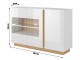 Тумба Mobhaus City Стекло (White/Grandson Oak/White Gloss)