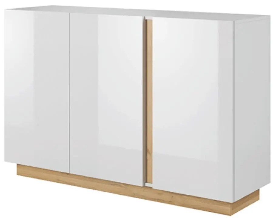 Tumba Mobhaus City (White/Grandson Oak/White Gloss)