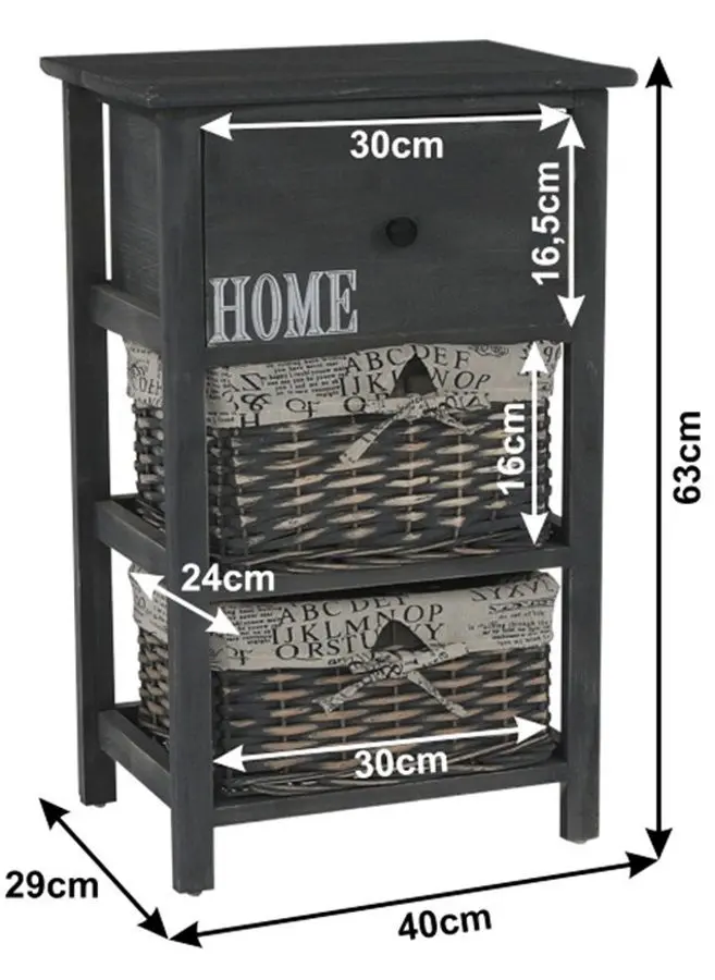 Comoda Mobhaus Darkie 2 (Gray-Brown)
