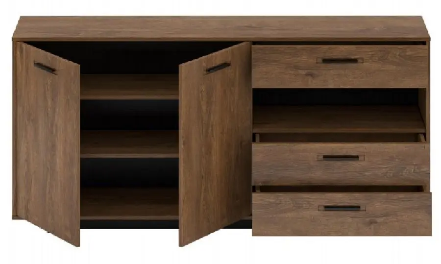 Tumba Tempo Kondela Delis G (Bolzano Oak/Black)
