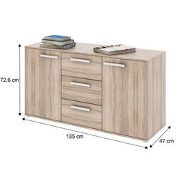 Tumba Tempo Kondela Dunaj Typ 11 (Sonoma Oak) Thumb