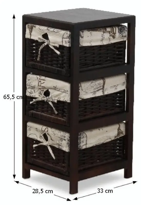 Комод Mobhaus Eli 1 (Dark Brown/Beige)