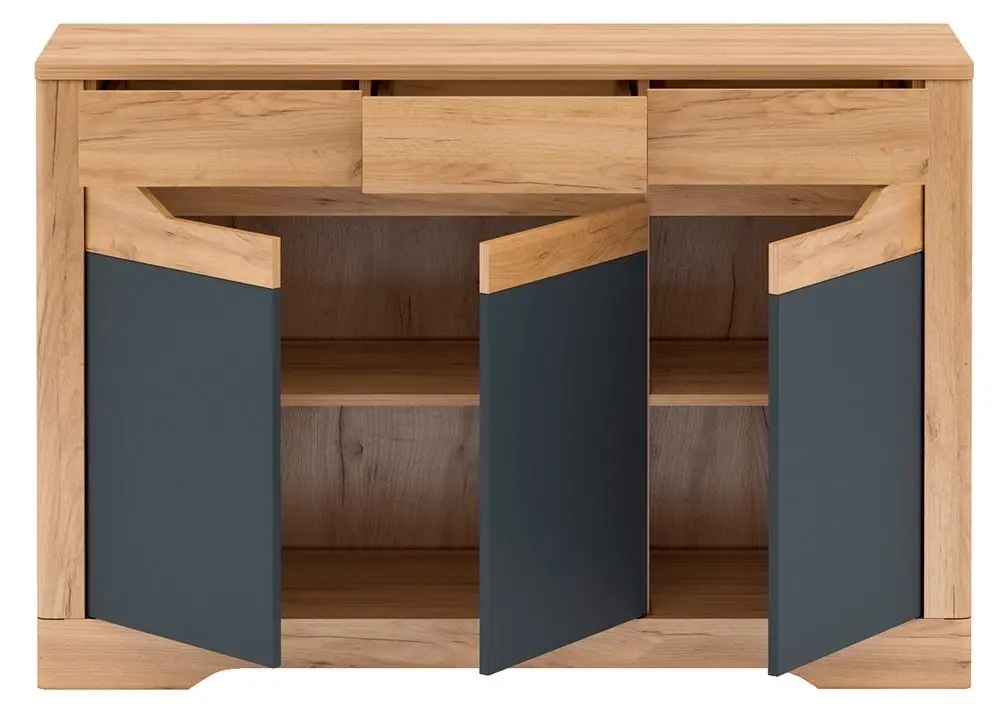 Тумба Mobhaus Fidel E (Craft Oak Golden/Graphite Gray)