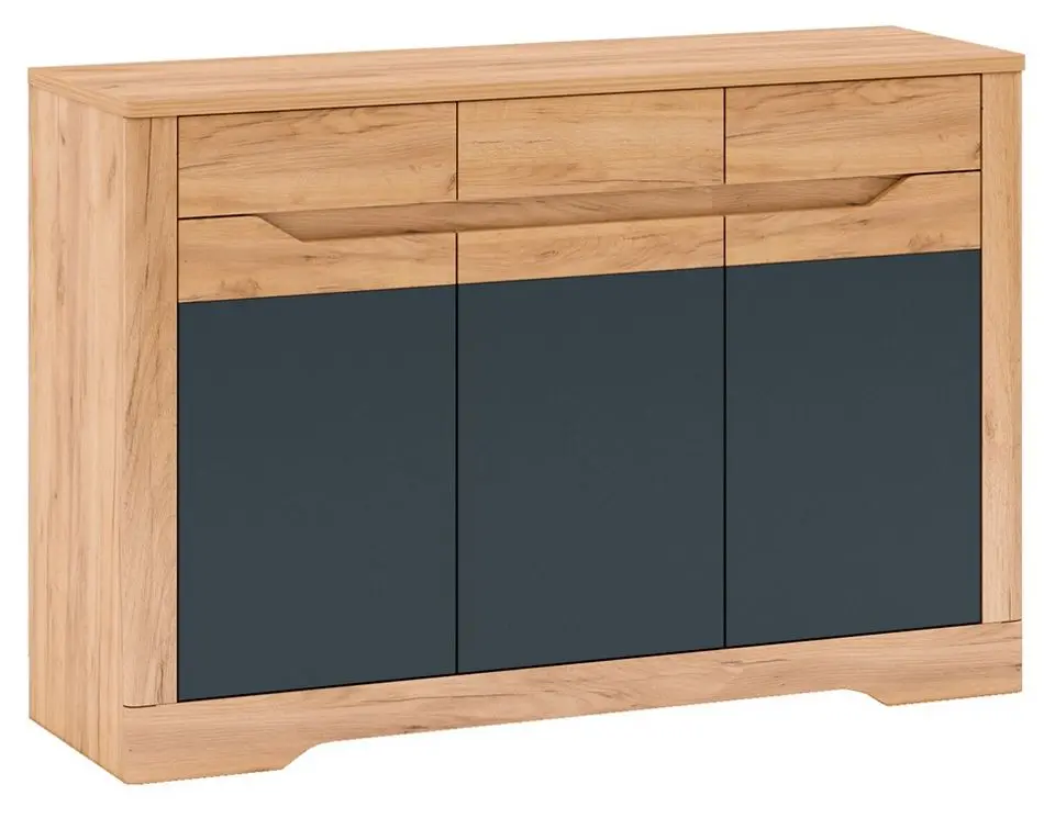 Тумба Mobhaus Fidel E (Craft Oak Golden/Graphite Gray)