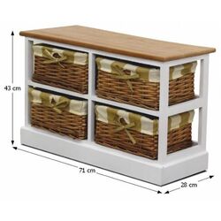 Комод Mobhaus Ginger 4 (White/Honey) Thumb