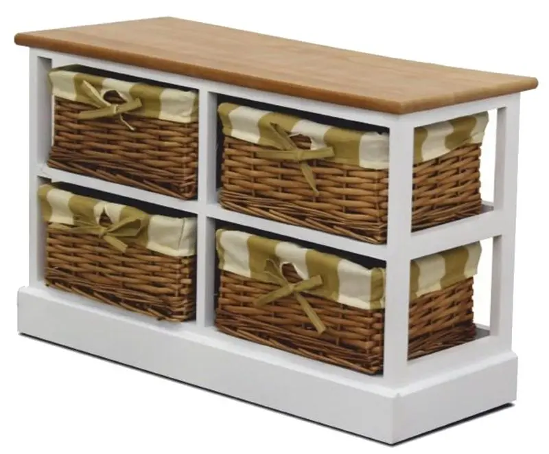 Комод Mobhaus Ginger 4 (White/Honey)