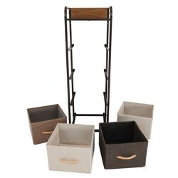 Comoda Mobhaus Hazel Typ 1 (Black/Beige/Brown) Thumb