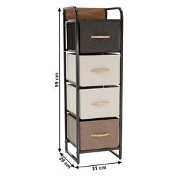 Comoda Mobhaus Hazel Typ 1 (Black/Beige/Brown) Thumb