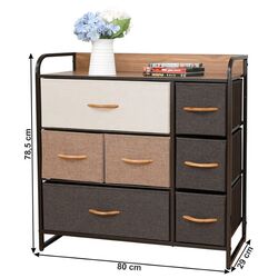 Комод Mobhaus Hazel Typ 3 (Black/Beige/Brown) Thumb