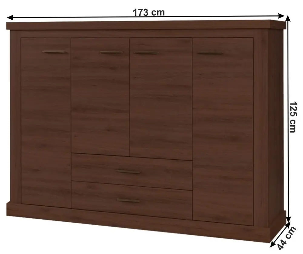 Dulap Mobhaus Hilard AR8 (Stirling Oak)