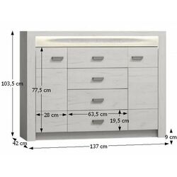 Тумба Tempo Kondela Infinity 07 (Ash White) Thumb