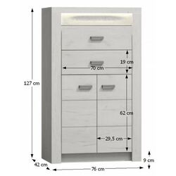 Тумба Tempo Kondela Infinity I-06 (Ash White) Thumb