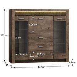 Тумба Tempo Kondela Infinity I-08 (Ash Dark) Thumb