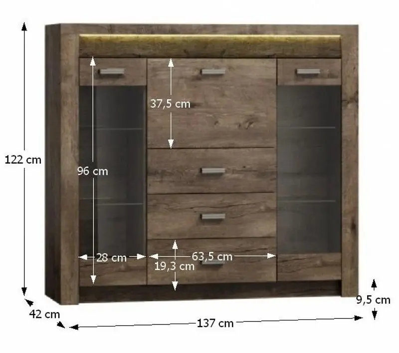 Тумба Tempo Kondela Infinity I-08 (Ash Dark)