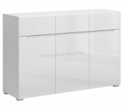 Тумба Mobhaus Jolk 3D3S (White/White Extra High Gloss)