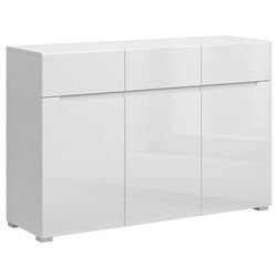 Тумба Mobhaus Jolk 3D3S (White/White Extra High Gloss)