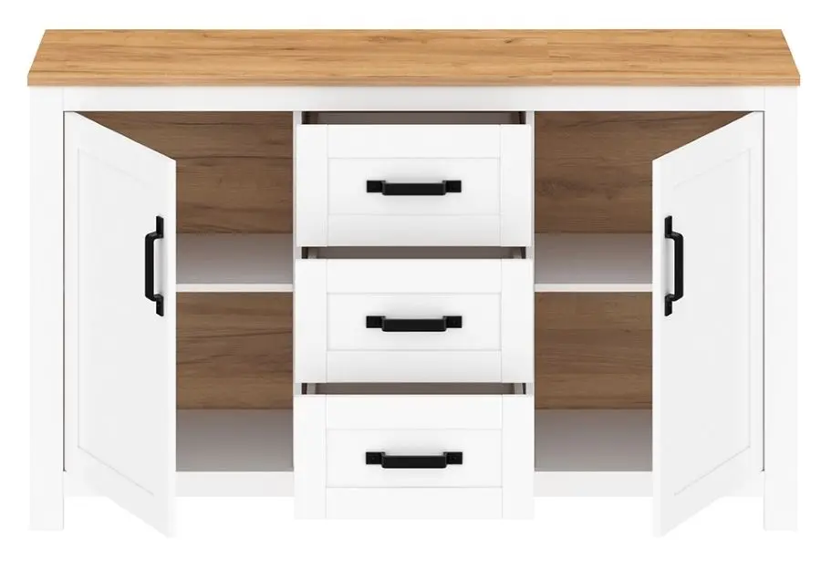 Tumba Tempo Kondela Lanzette E (White/Craft Oak Golden)