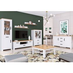 Tumba Tempo Kondela Lanzette E (White/Craft Oak Golden) Thumb