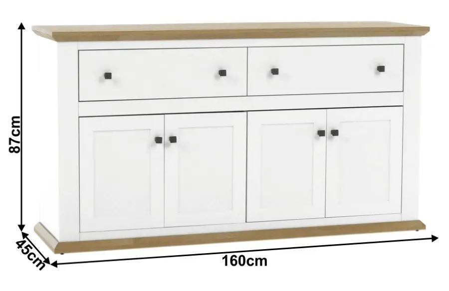 Tumba Mobhaus Leon MZ10 (White/Grand Oak) - 2