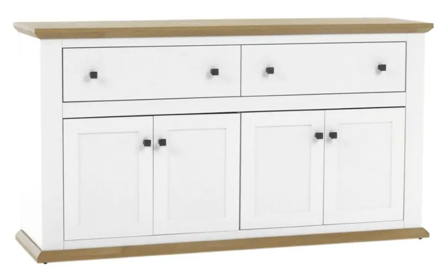 Tumba Mobhaus Leon MZ10 (White/Grand Oak)