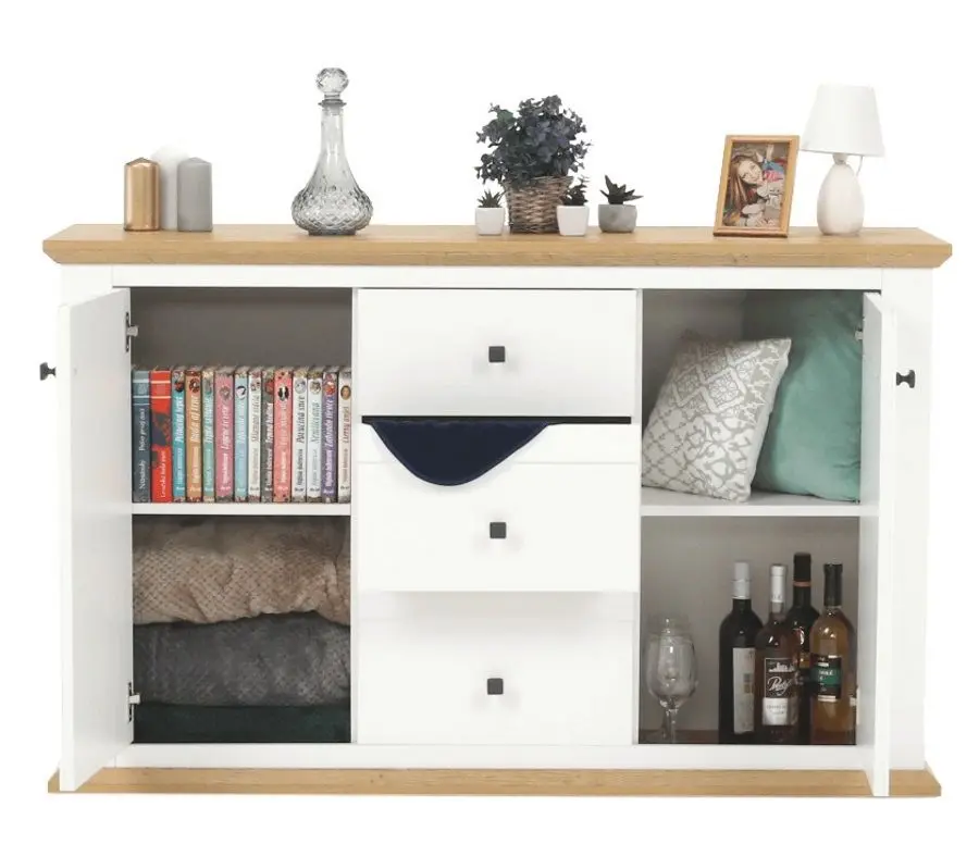 Тумба Mobhaus Leon MZ11 (White/Grand Oak)