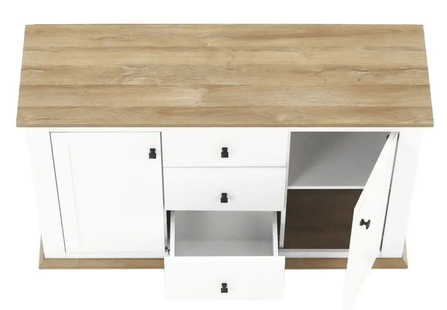 Тумба Mobhaus Leon MZ11 (White/Grand Oak)