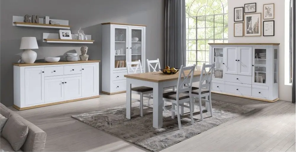 Тумба Mobhaus Leon MZ11 (White/Grand Oak)