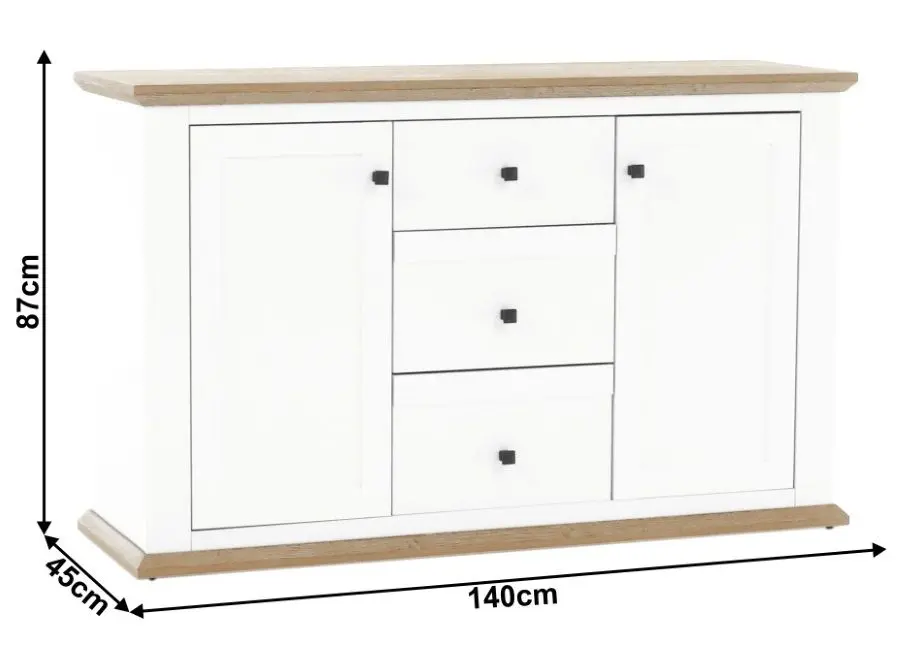 Тумба Mobhaus Leon MZ11 (White/Grand Oak)