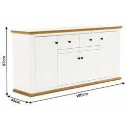 Тумба Mobhaus Leon MZ9 (White/Grand Oak) Thumb