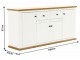 Тумба Mobhaus Leon MZ9 (White/Grand Oak)