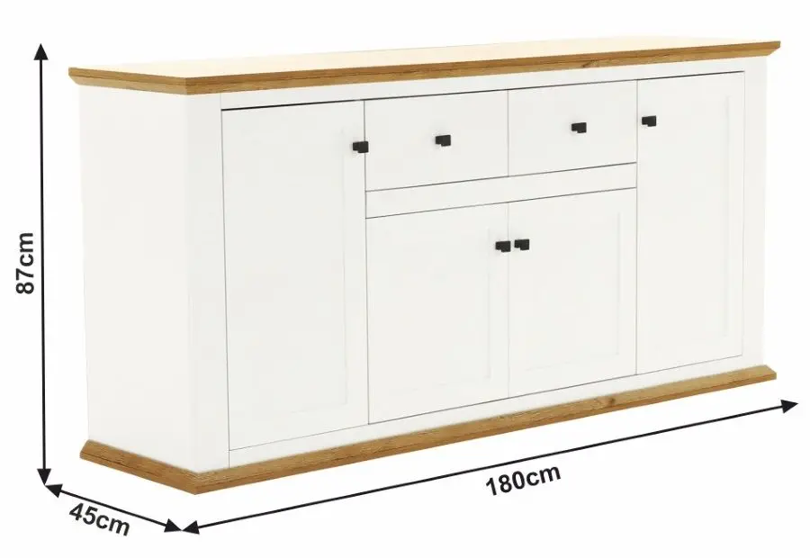 Тумба Mobhaus Leon MZ9 (White/Grand Oak)