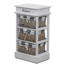 Comoda Mobhaus Manon 3 (Gray/White)