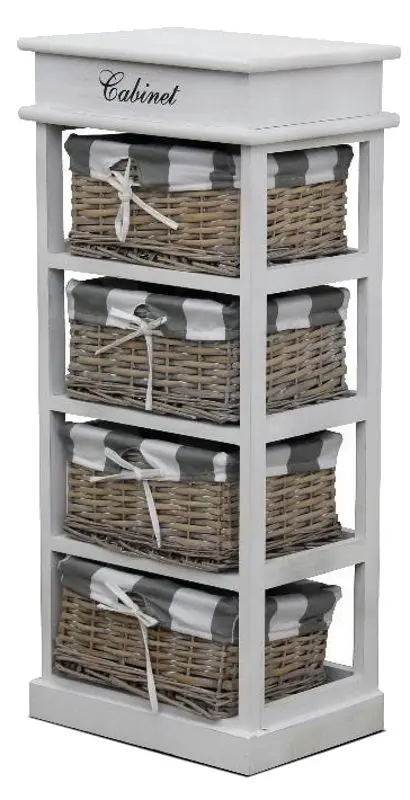 Комод Mobhaus Manon 4 (Gray/White)