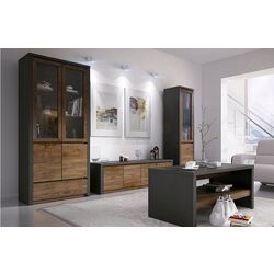 Тумба Mobhaus Montana K2D (Lefkas Oak Dark/Gray Smooth) Thumb